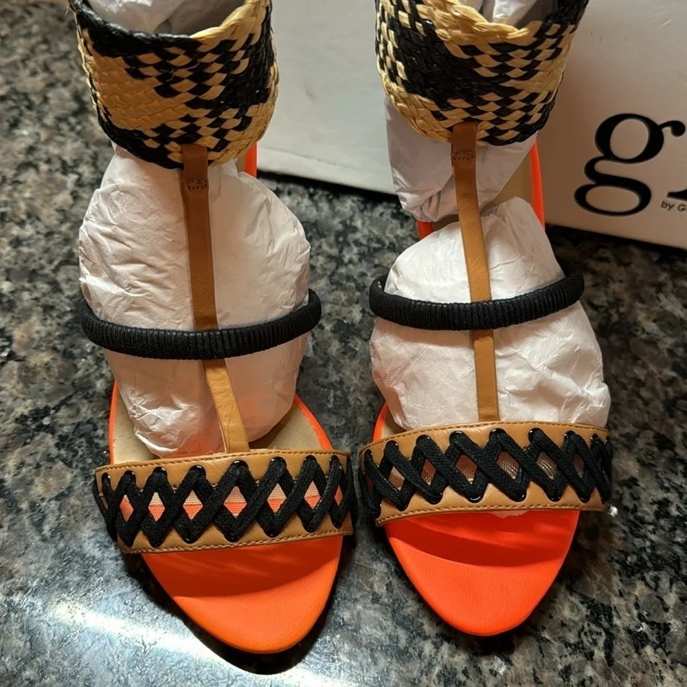 GX Gwen Stefani heeled boho inspired sandal NIB 7.5